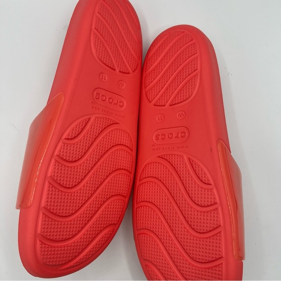 Crocs Woman's Splash Slides Neon Watermelon US W11 - Picture 12 of 13